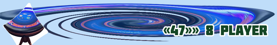 Poker table blue